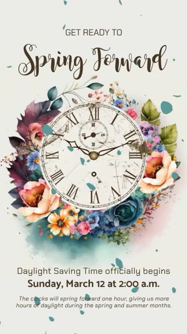 Spring Forward Template PosterMyWall