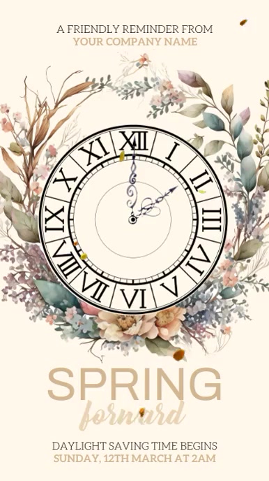 Spring Forward Template | PosterMyWall