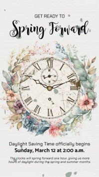 Spring Forward Template PosterMyWall