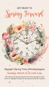 Spring Forward Template | PosterMyWall