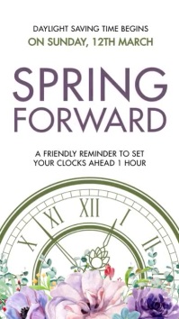 Spring Forward Template Instagram-Story