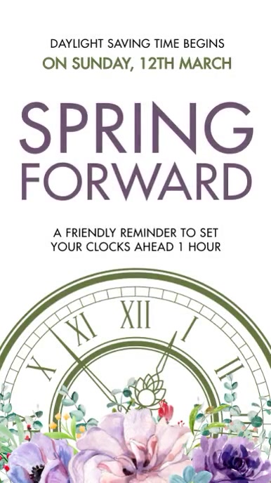 Spring Forward Template PosterMyWall