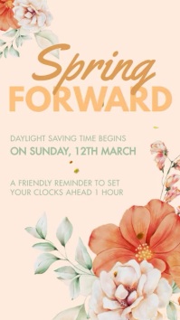 Spring Forward Template | PosterMyWall