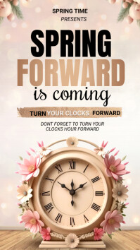 Spring Forward Template | PosterMyWall