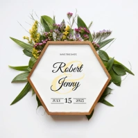 Spring Frame Square (1:1) template