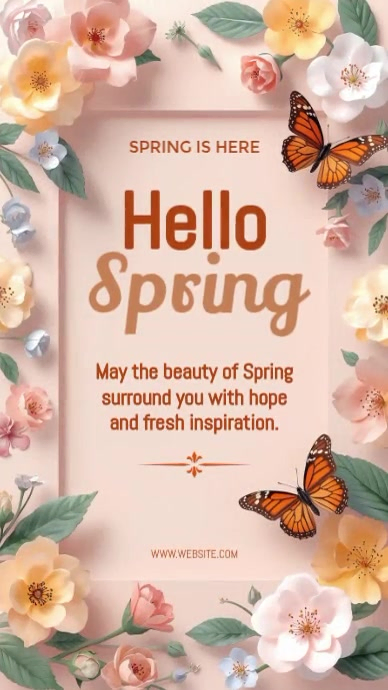 Spring Greetings Digital Display Video Template | PosterMyWall