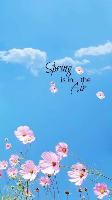 Spring in the air instagram story Template | PosterMyWall