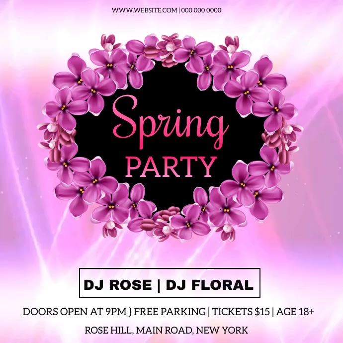 Spring Instagram post template