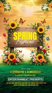 Spring instagram reel template