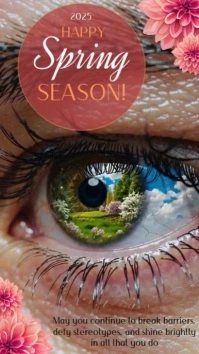 Spring instagram story post template