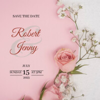 Spring Invitation Square (1:1) template