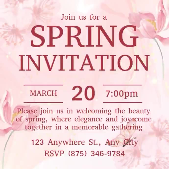 Spring Invitation Template | PosterMyWall