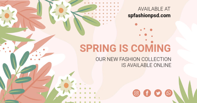 Plantilla de Spring Is Coming AD | PosterMyWall