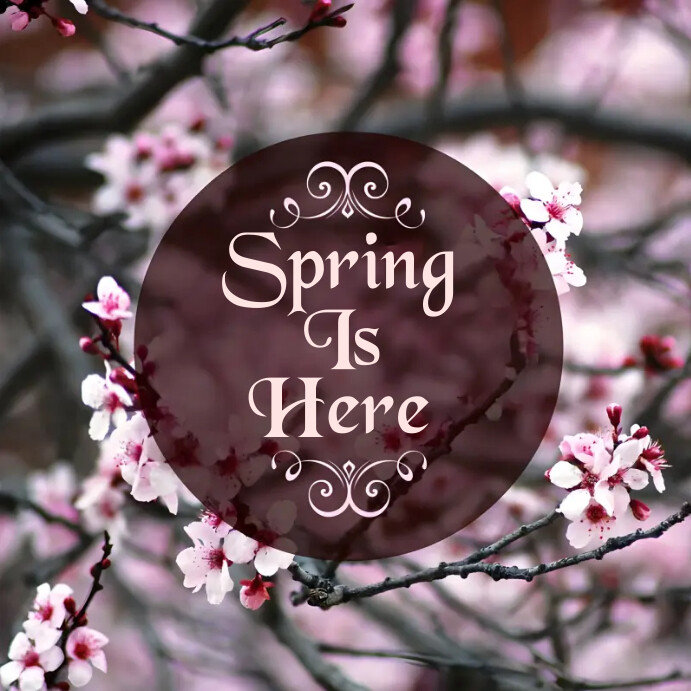 Spring Is Here Iphosti le-Instagram template