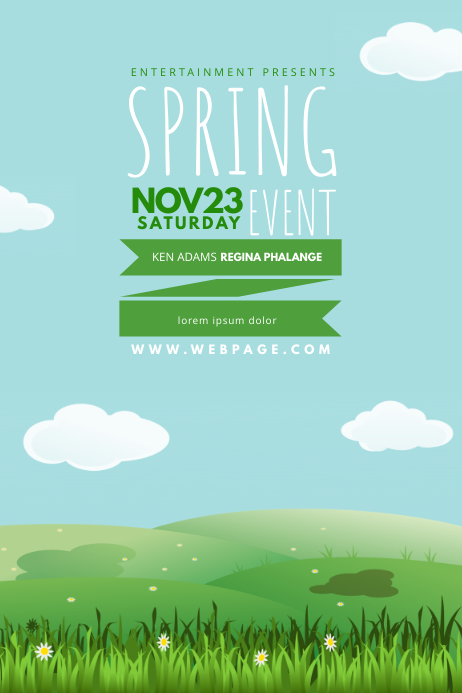 spring kids event flyer template postermywall kids event poster