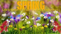 Spring Life Is Better With ... Presentation 2 template