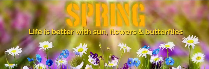 Spring Life Is Better With... Twitter Header Template | PosterMyWall