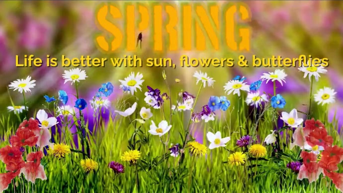Spring Life Is Better With... YouTube Channel Template | PosterMyWall
