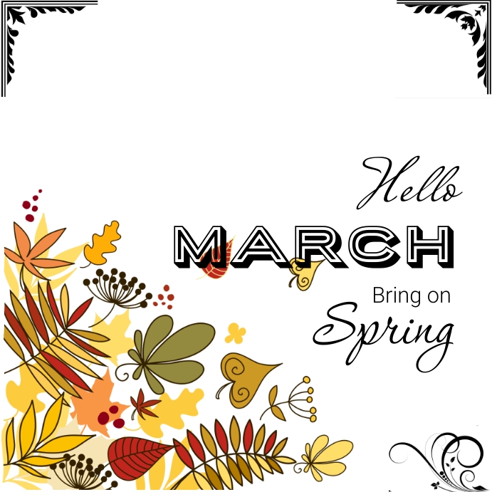 Spring March Template | PosterMyWall