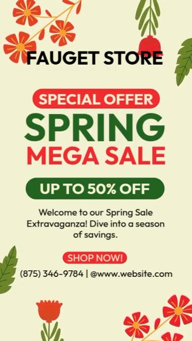 Copy of Spring Mega Sale | PosterMyWall