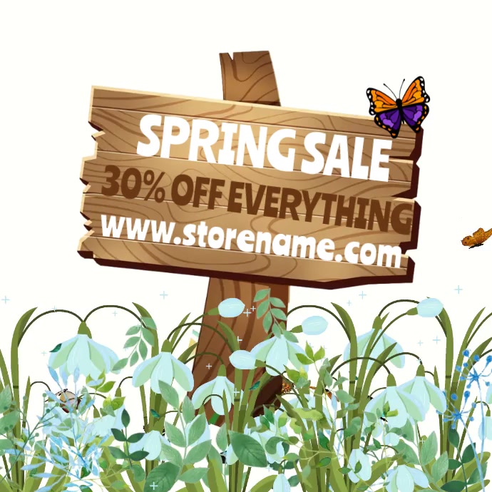 Spring Out Advertising Copy of Spring Message Video Ad Template | PosterMyWall