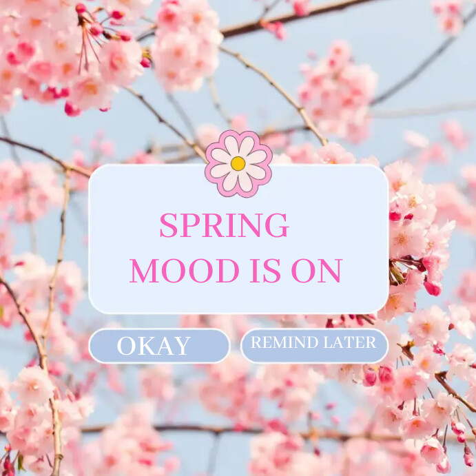 Weekend Mood Spring Plantilla de Spring mood celebration flyer template design | PosterMyWall