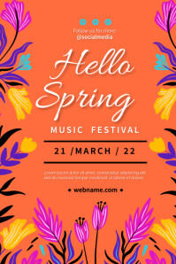 Spring Concert Graphics Spring Festival Template | PosterMyWall