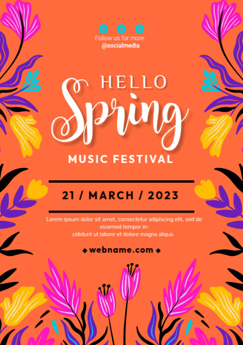 Festival Musik Musim Semi Templat | PosterMyWall