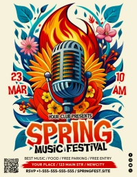 Spring Music Festival Flyer template