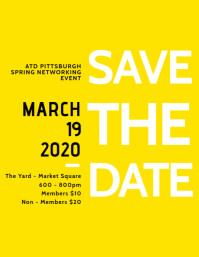 Spring Networking Invite Spring networking Event Poster Template | PosterMyWall
