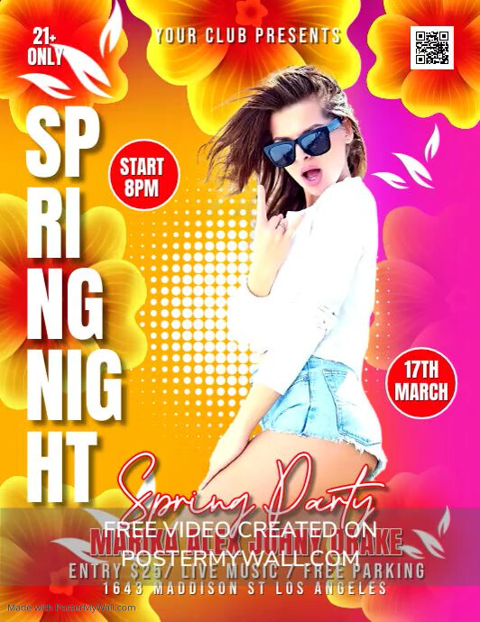 Copy of Spring Night Party | PosterMyWall