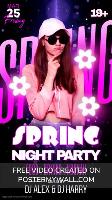 Spring Night Party Copy of Spring Night Party | PosterMyWall
