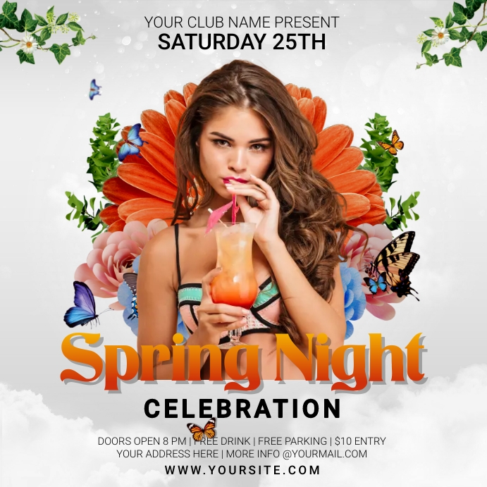 Copy of Spring Night Party Instagram Post | PosterMyWall