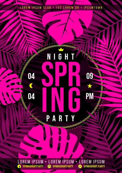 Spring Night Party Copy of SPRING NIGHT PARTY POSTER | PosterMyWall