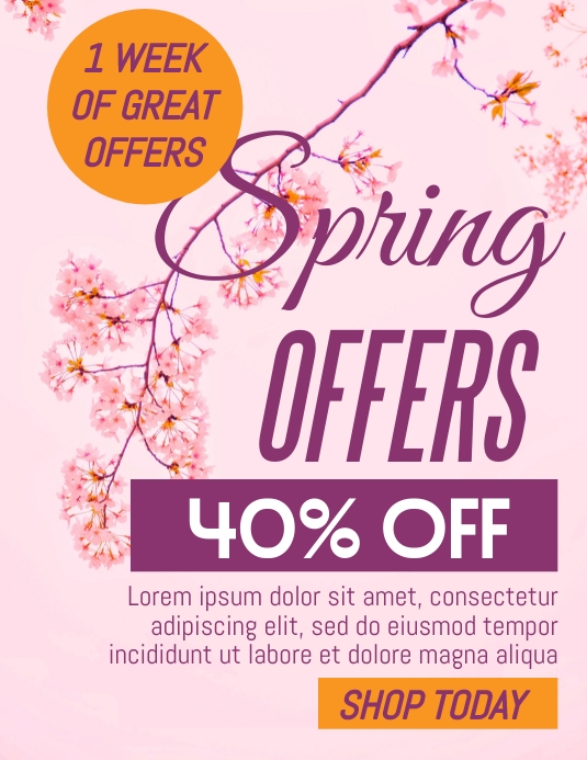 Spring offers Flyer Template | PosterMyWall