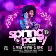 Spring Ad Verbage Spring Party Ads Template | PosterMyWall