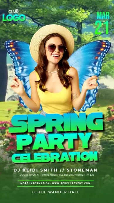 Fun Spring Advertisement Copy of Spring Party Ads | PosterMyWall