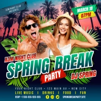 Spring Party Banner Instagram-bericht template