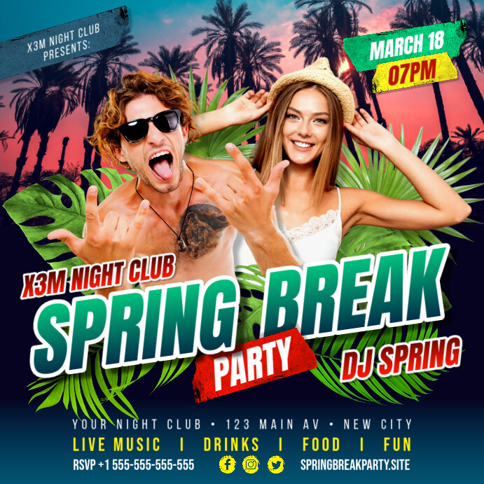 5.93K+ Free Spring Break Poster Templates | PosterMyWall