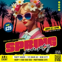 Spring Party Banner Pos Instagram template