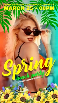 SPRING PARTY BANNER Instagram-verhaal template