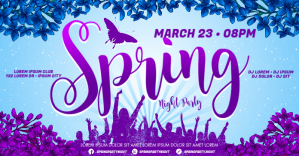SPRING PARTY BANNER Facebook Shared Image template