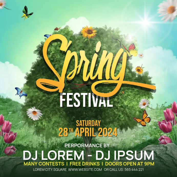 Copy of Spring Party Celebration Instagram Post | PosterMyWall