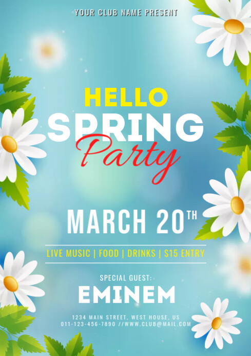 spring party Template | PosterMyWall