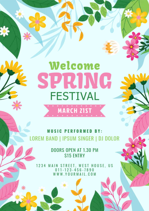 spring party Template | PosterMyWall