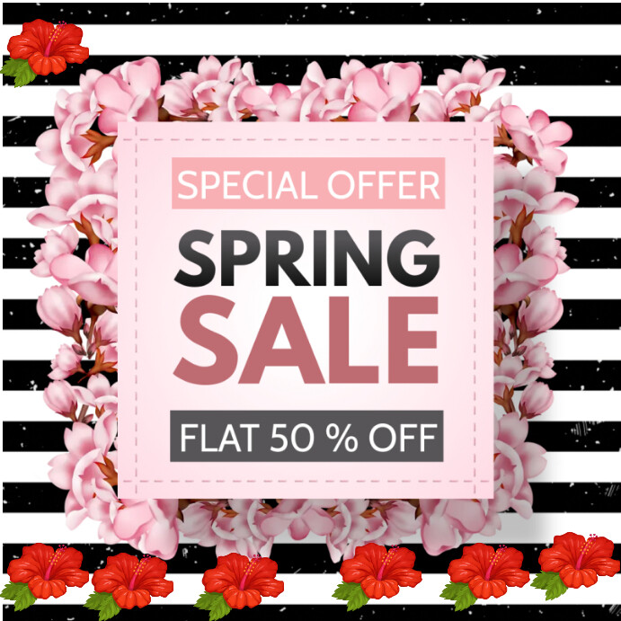 spring party Instagram Post template