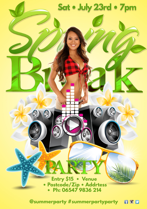 Spring Party Template Postermywall