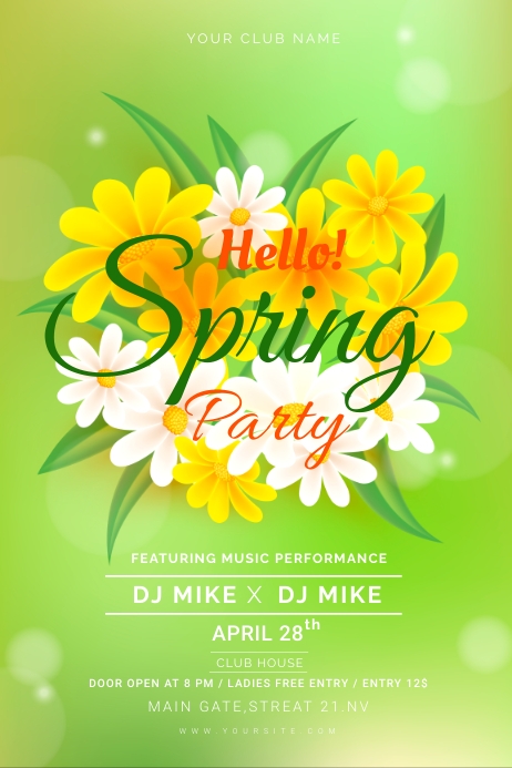 spring party Template | PosterMyWall