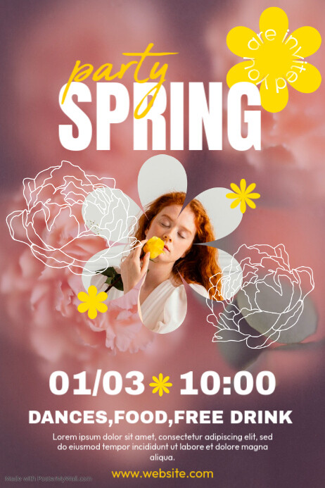 Spring party Template | PosterMyWall