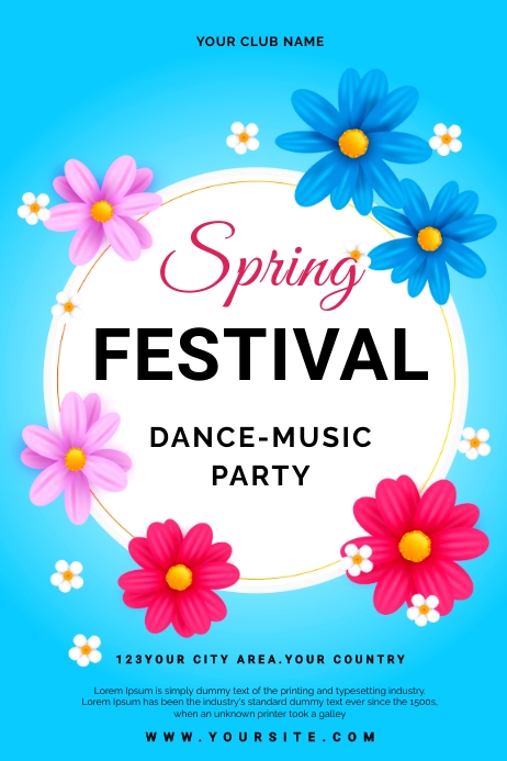 spring party Template | PosterMyWall